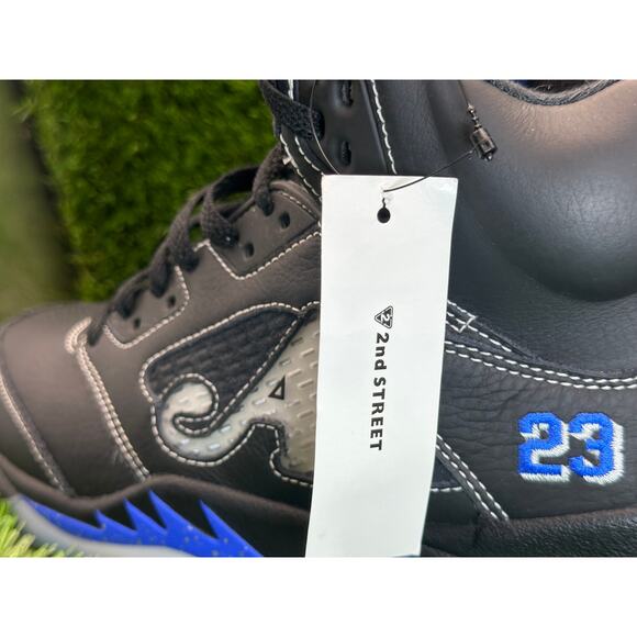 Awake NY x Air Jordan 5 Retro DV4982-004 Athletic Sneaker Mens 9.5 Black Leather main image 7